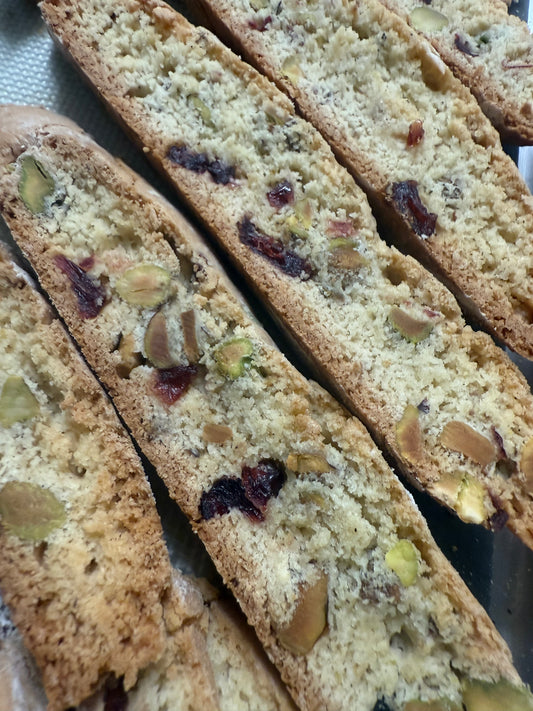 Cranberry Pistachio Biscotti